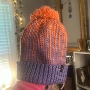 Under Armour beanie, purple and pink /orange